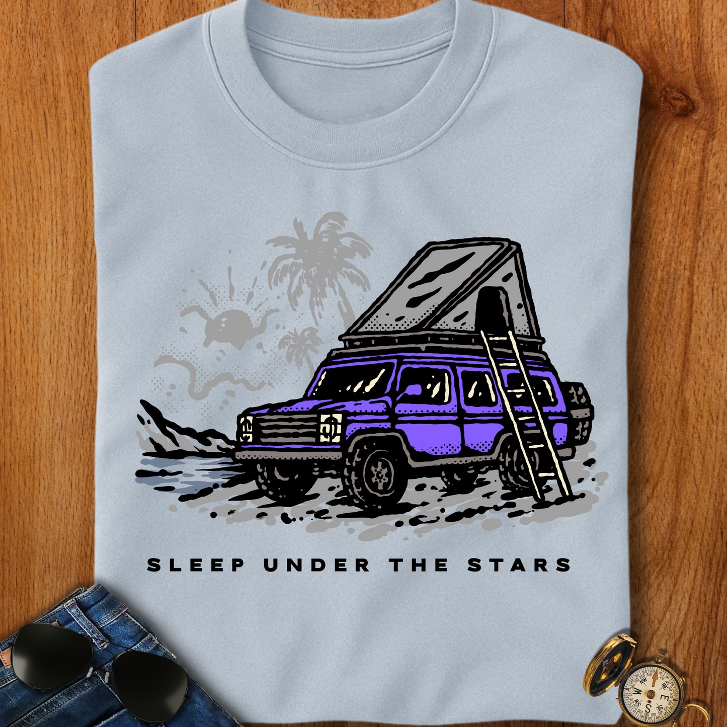 Sleep Under the Stars Camping T-Shirt