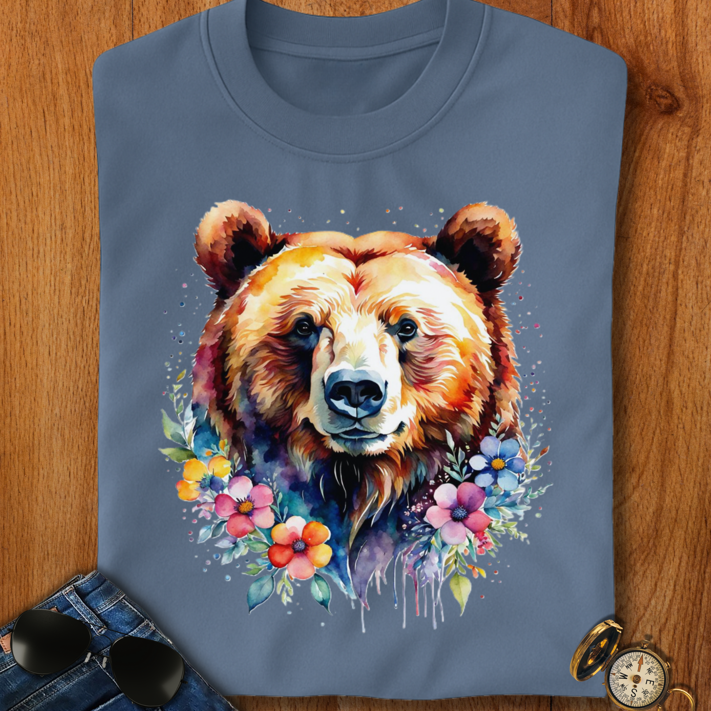 Blooming Grizzly T-Shirt