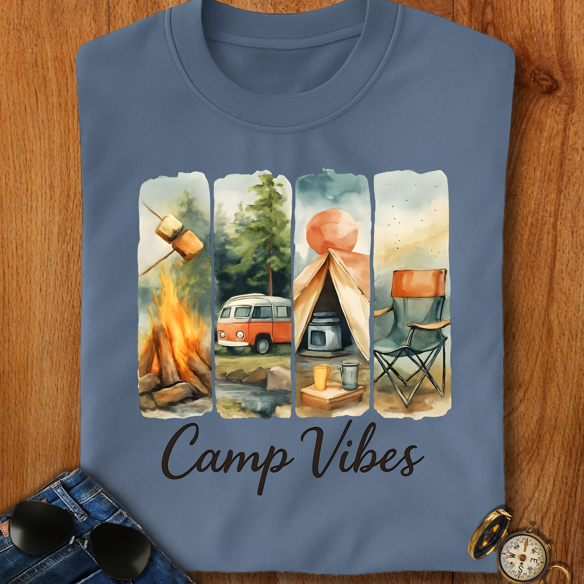 Camp Vibes Camping T-Shirt