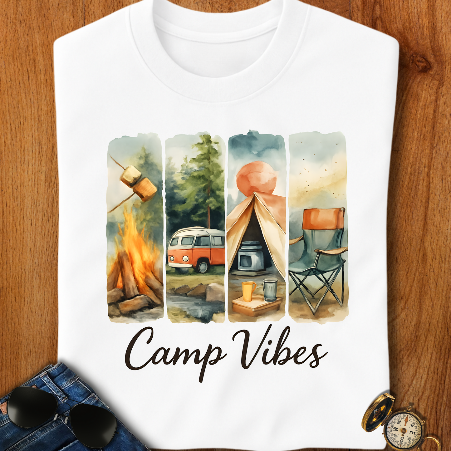 Camp Vibes Camping T-Shirt