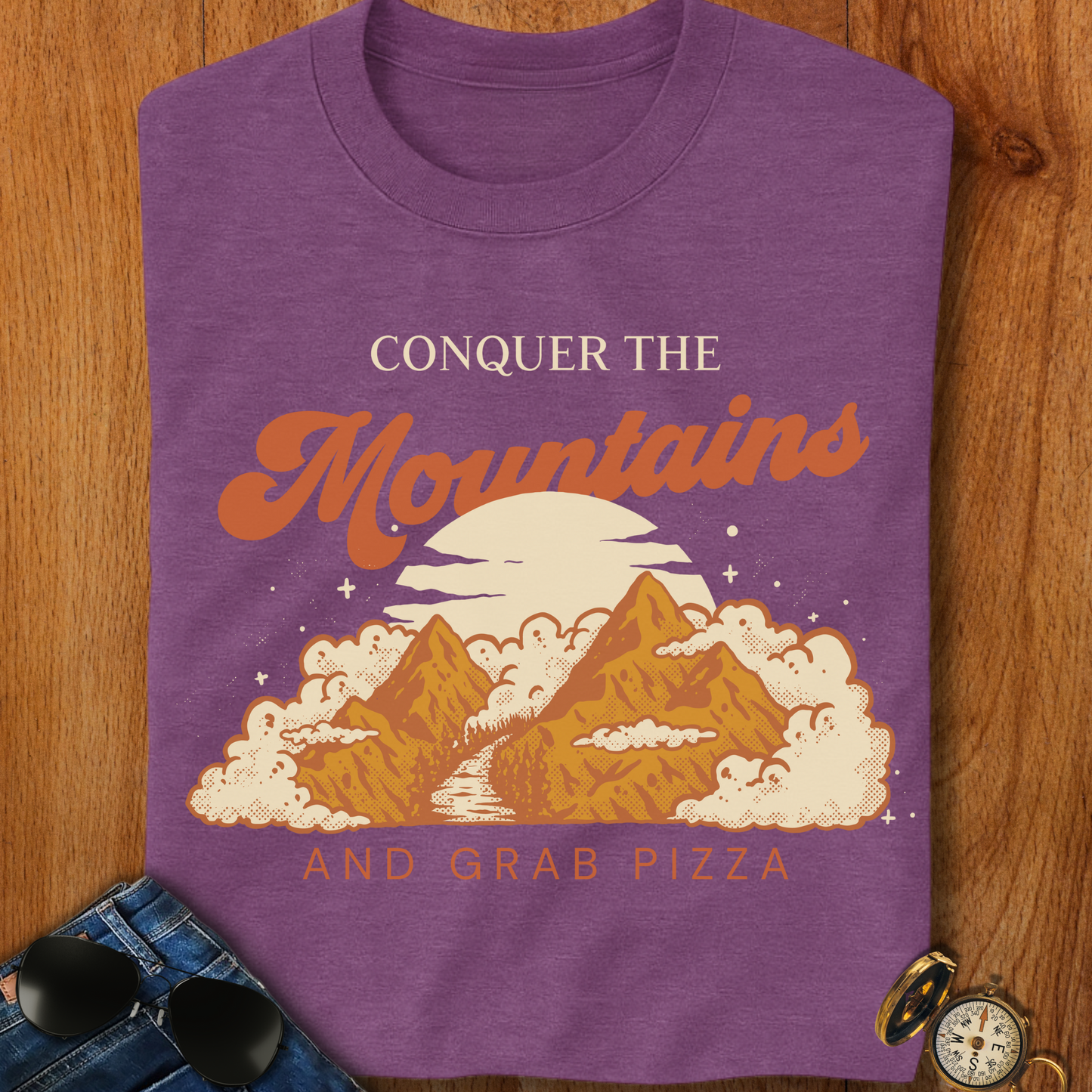 Conquer the Mountains Hiking T-Shirt