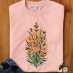 Orange Flowers Camping T-Shirt