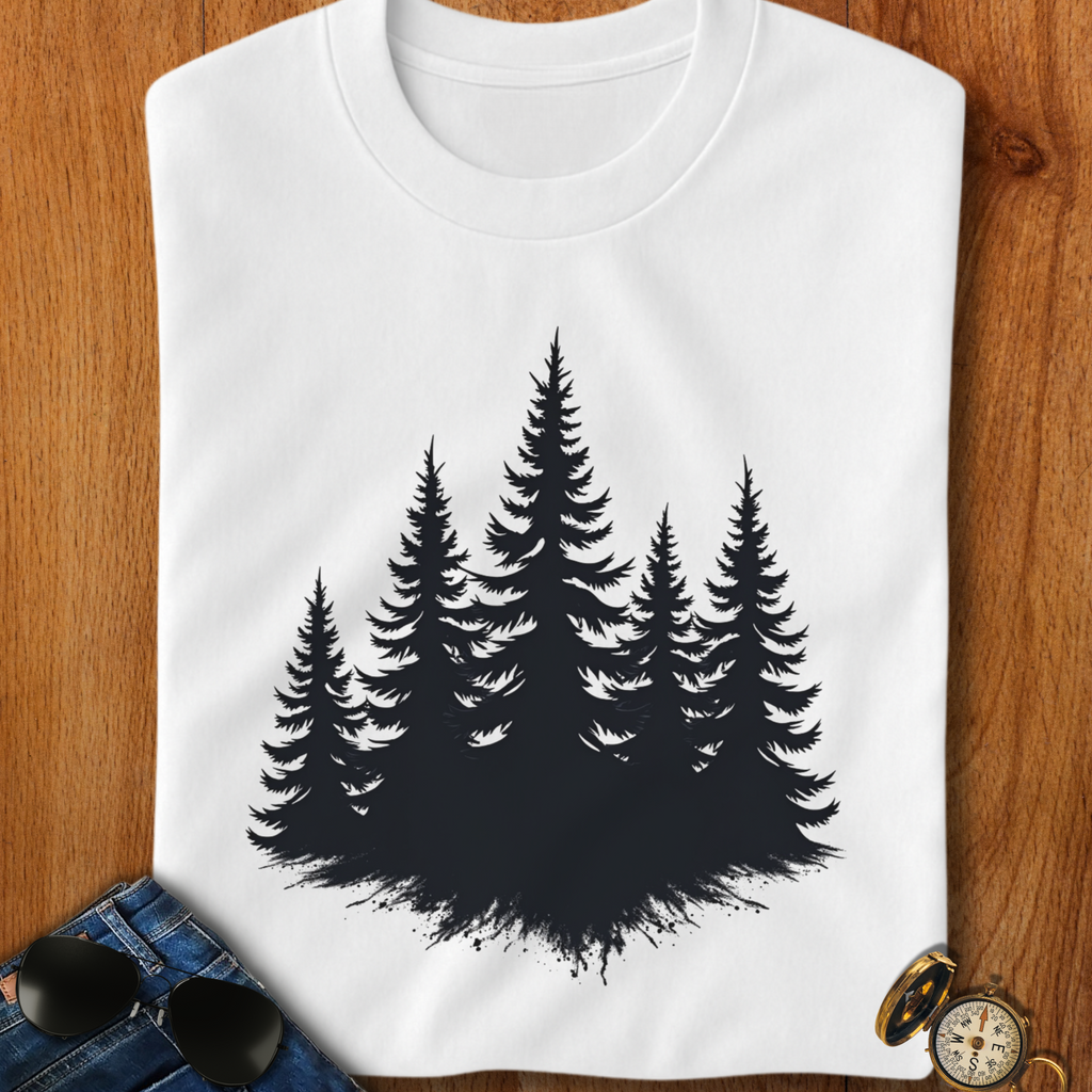 Distressed Pine Camping T-Shirt