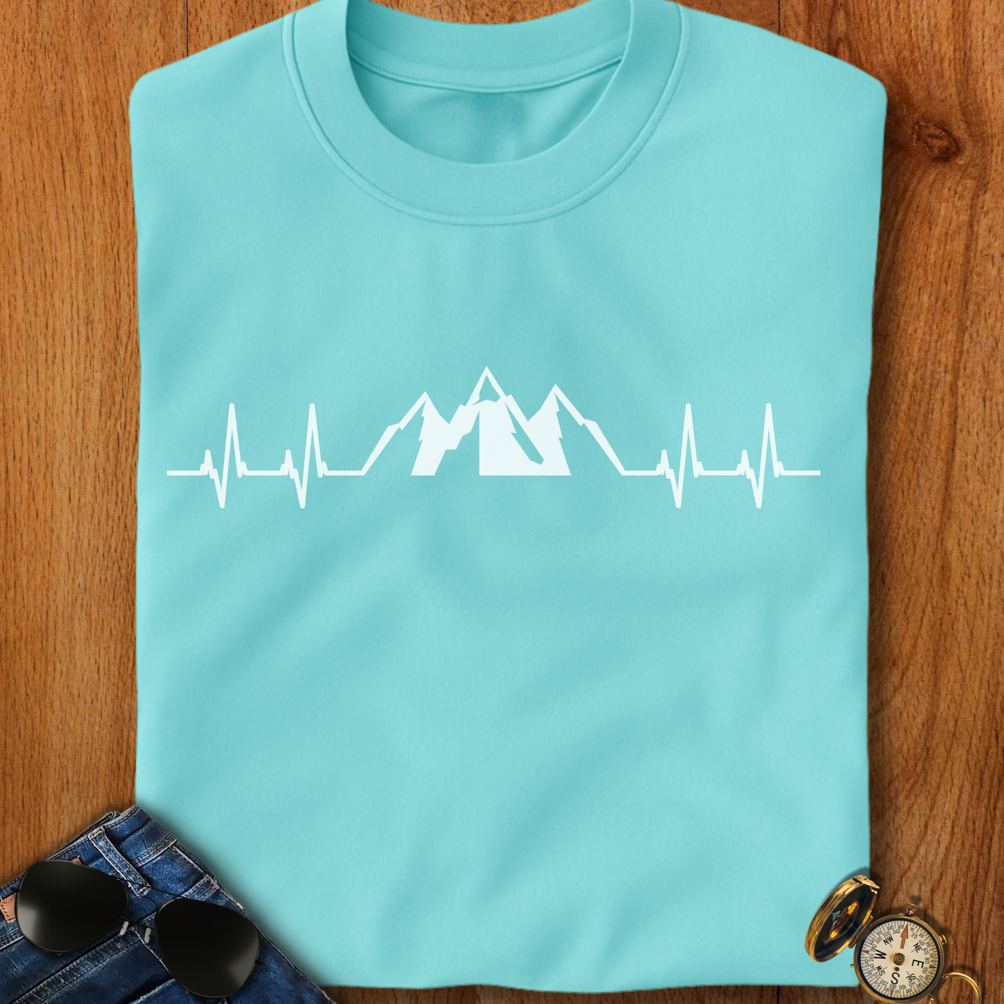 Mountains EKG T-Shirt