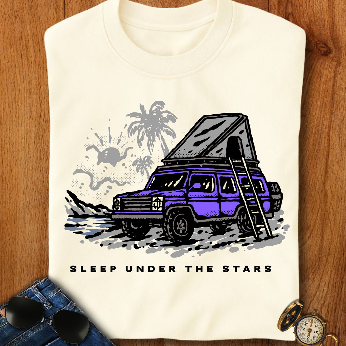 Sleep Under the Stars Camping T-Shirt