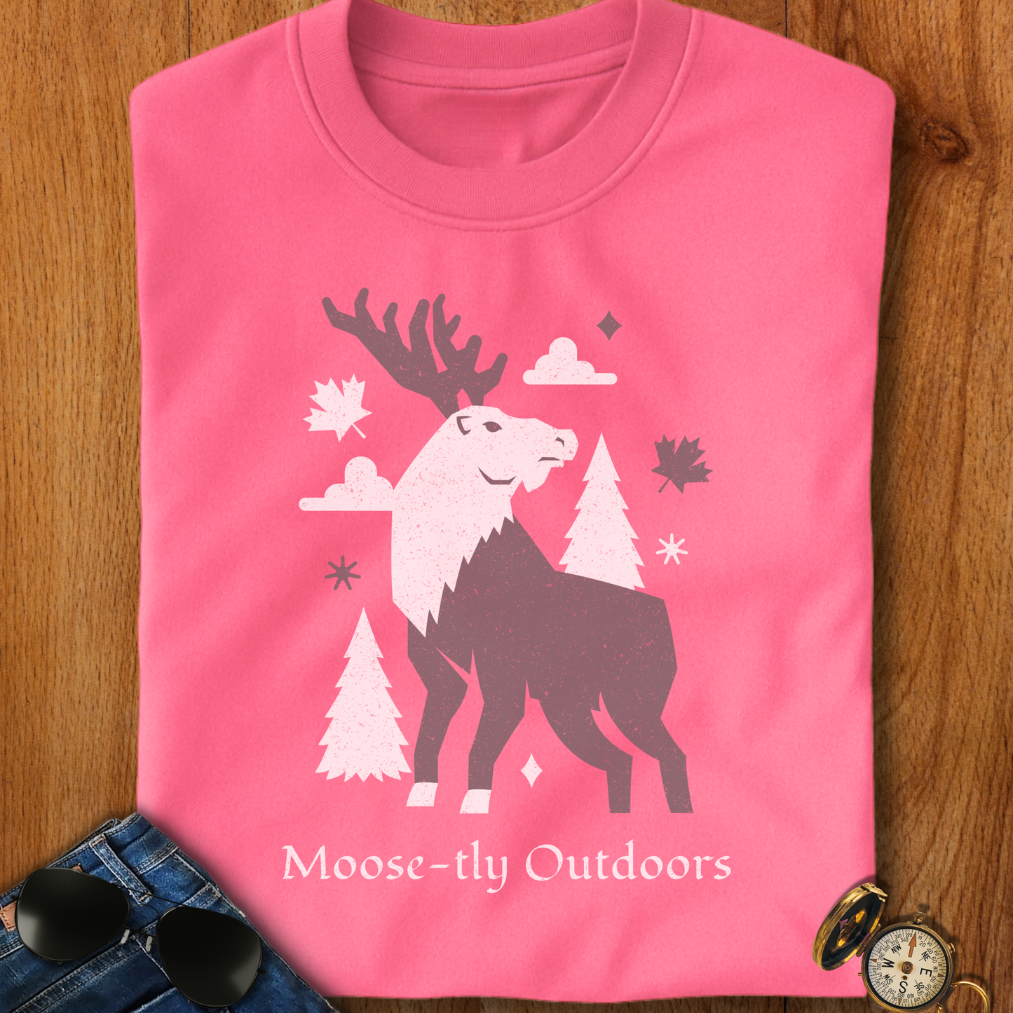 Moose-tly outdoors Camping T-Shirt