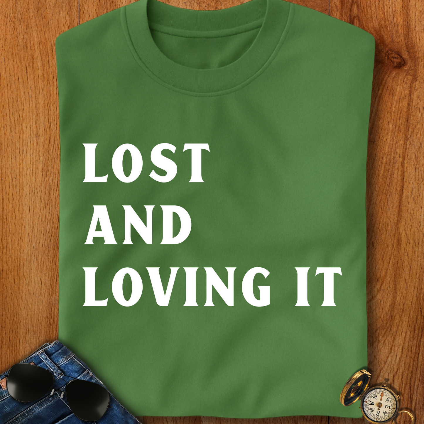 Lost and Loving It camping T-Shirt