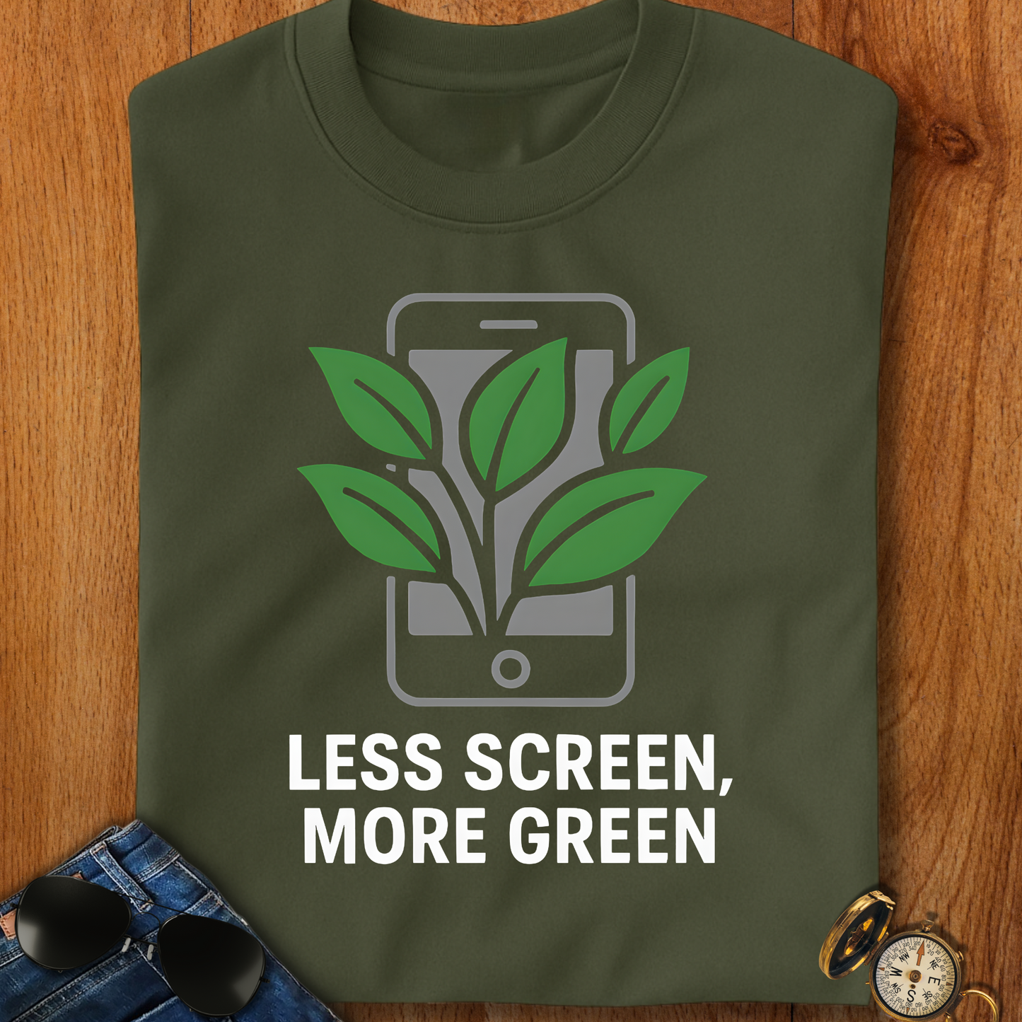 Less Screen, More Green Trekking T-Shirt