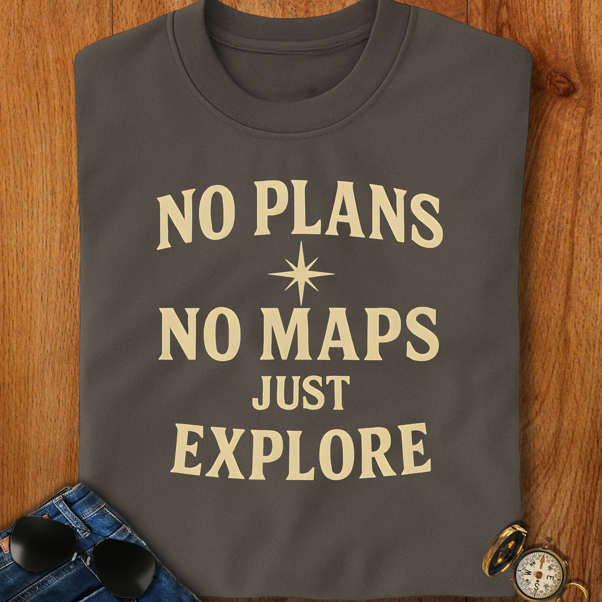 No Plans & No Maps Backpacking T-Shirt