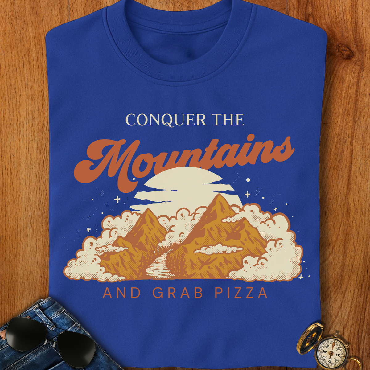 Conquer the Mountains Hiking T-Shirt