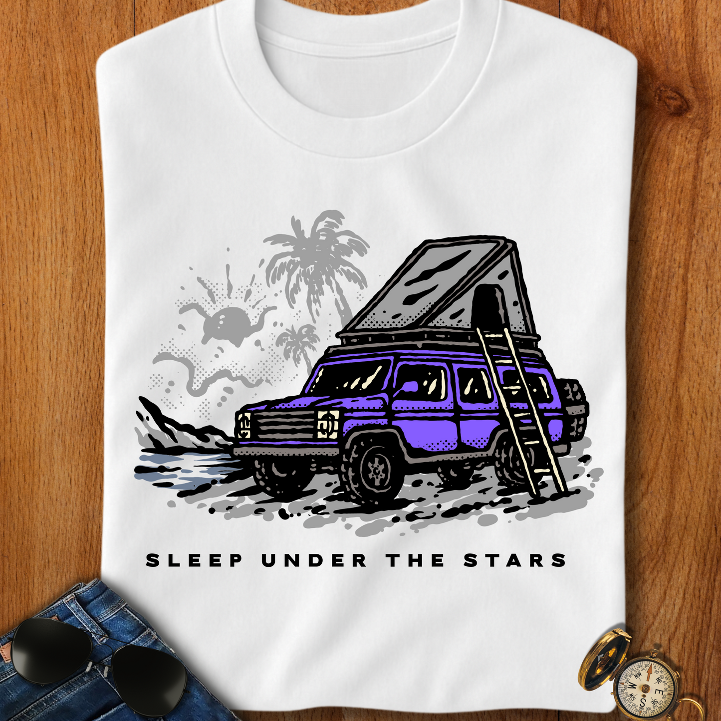 Sleep Under the Stars Camping T-Shirt