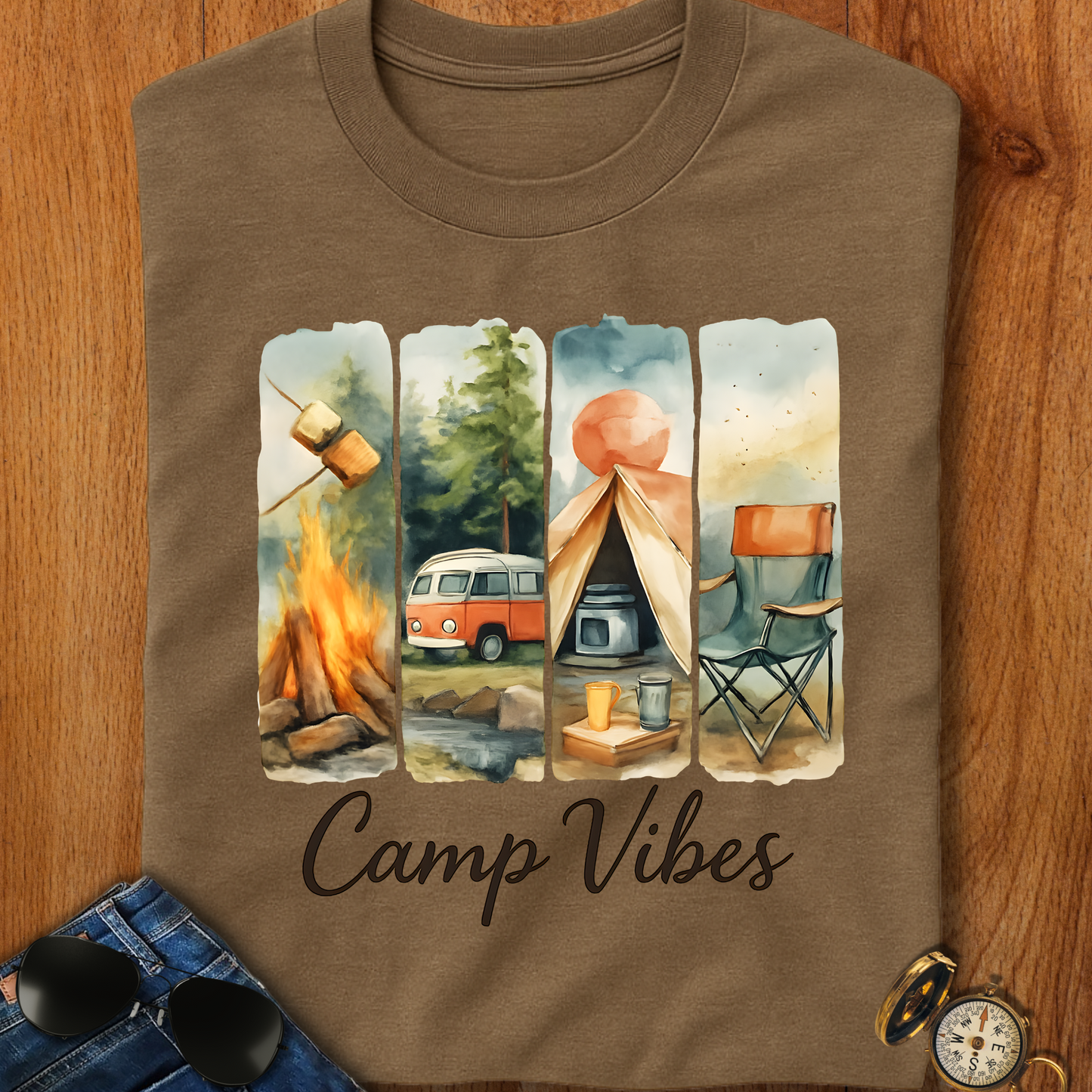 Camp Vibes Camping T-Shirt
