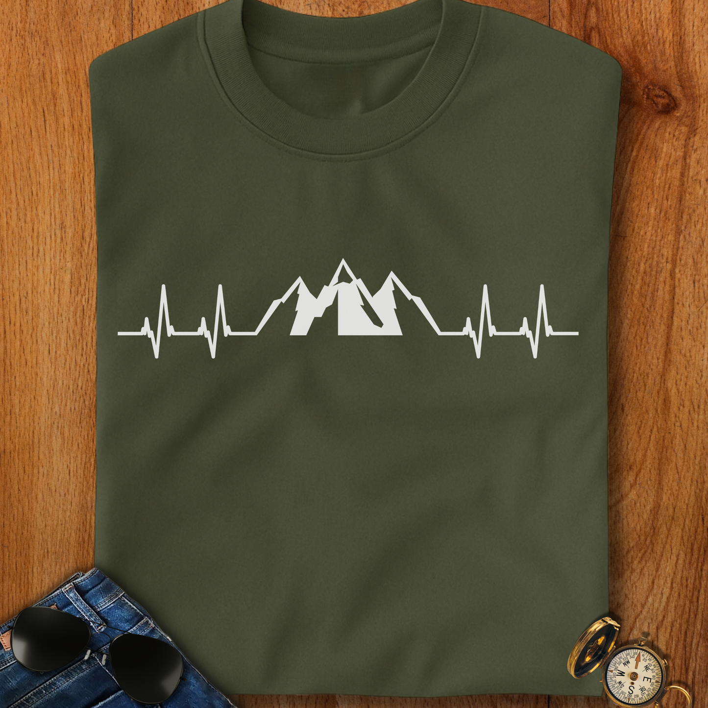 Mountains EKG T-Shirt