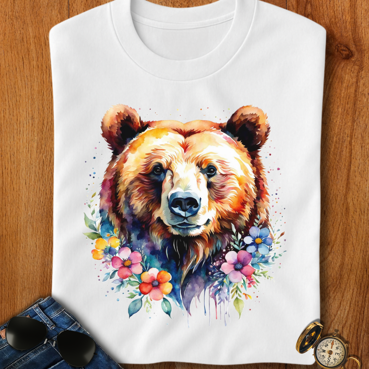 Blooming Grizzly T-Shirt