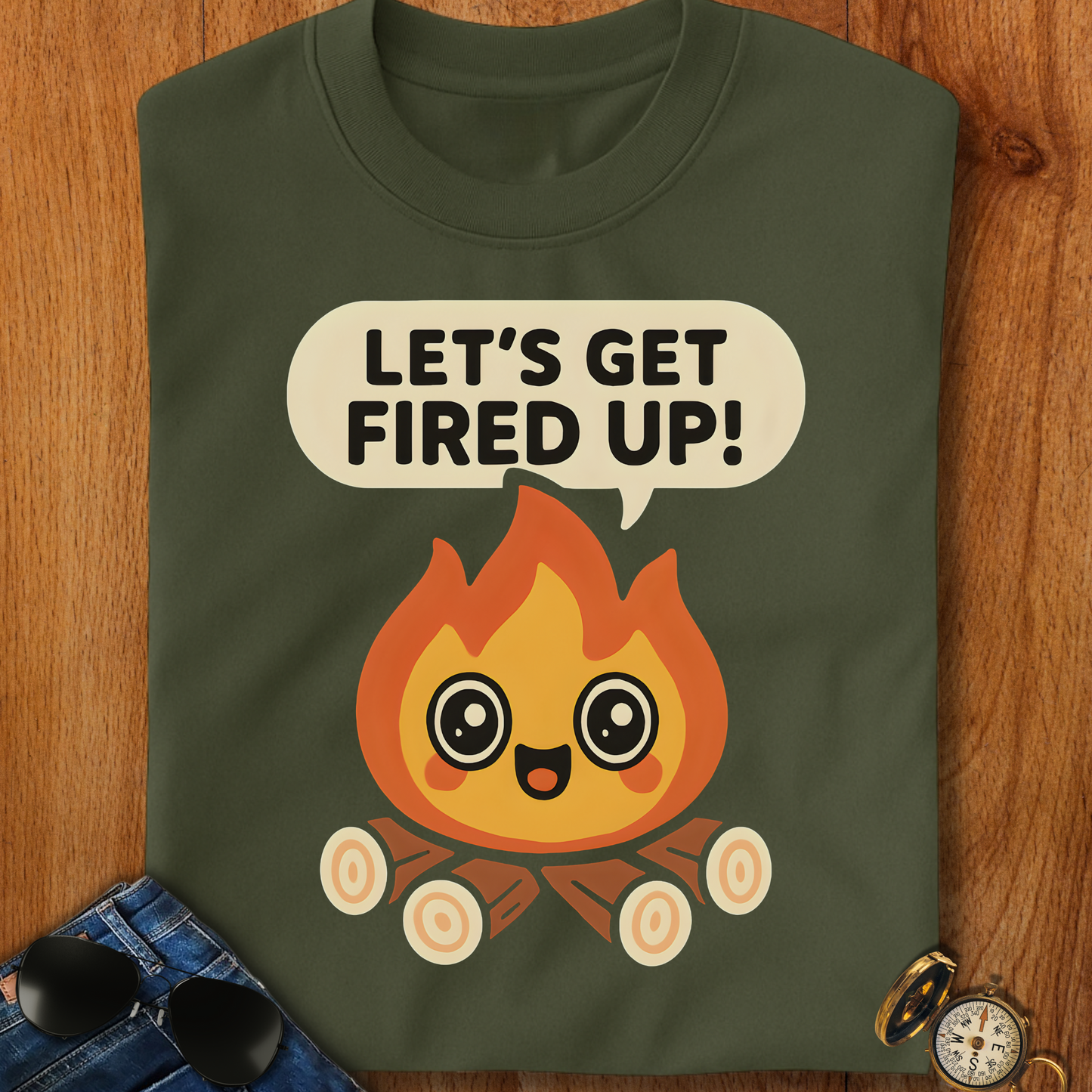 Get Fired Up Camping T-Shirt