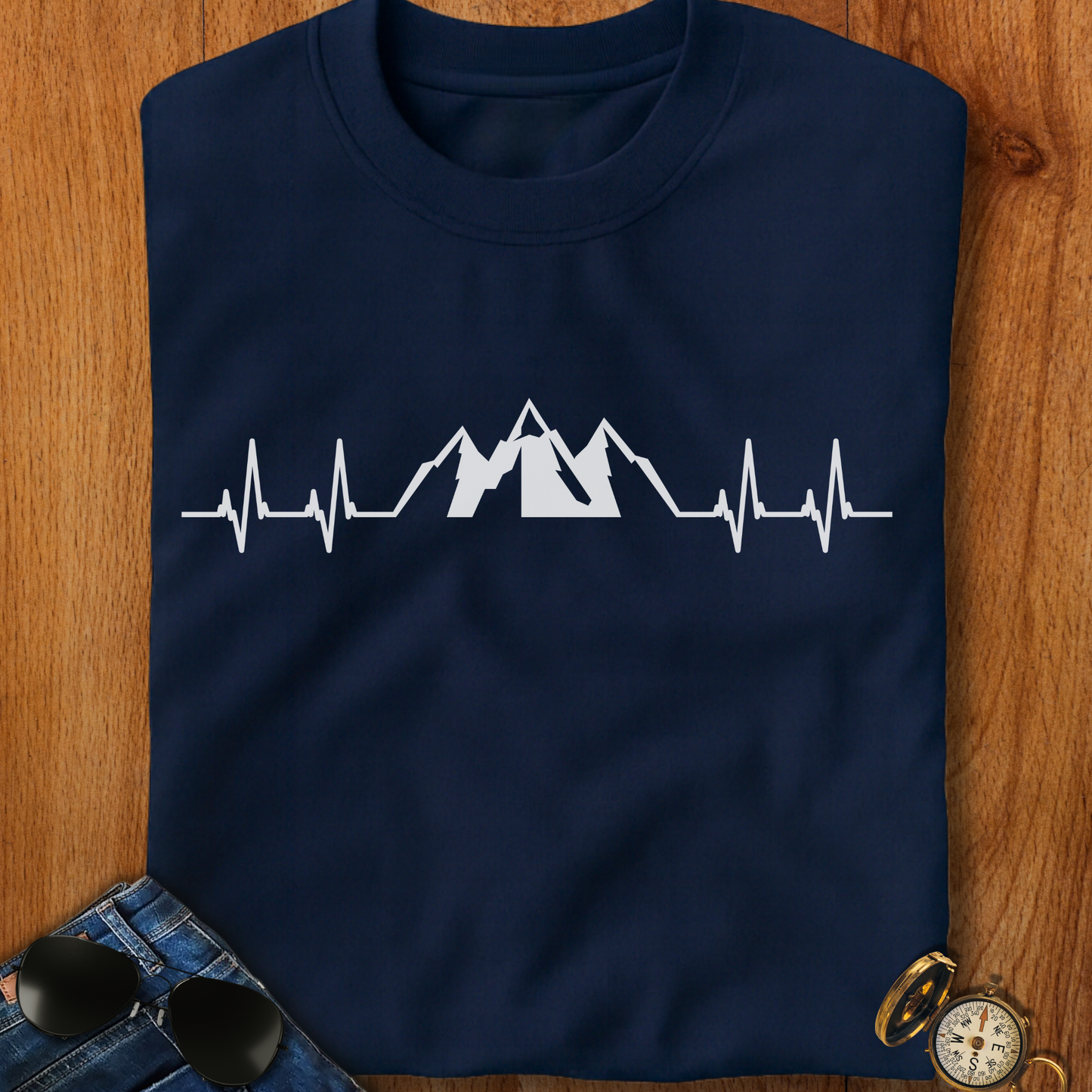 Mountains EKG T-Shirt