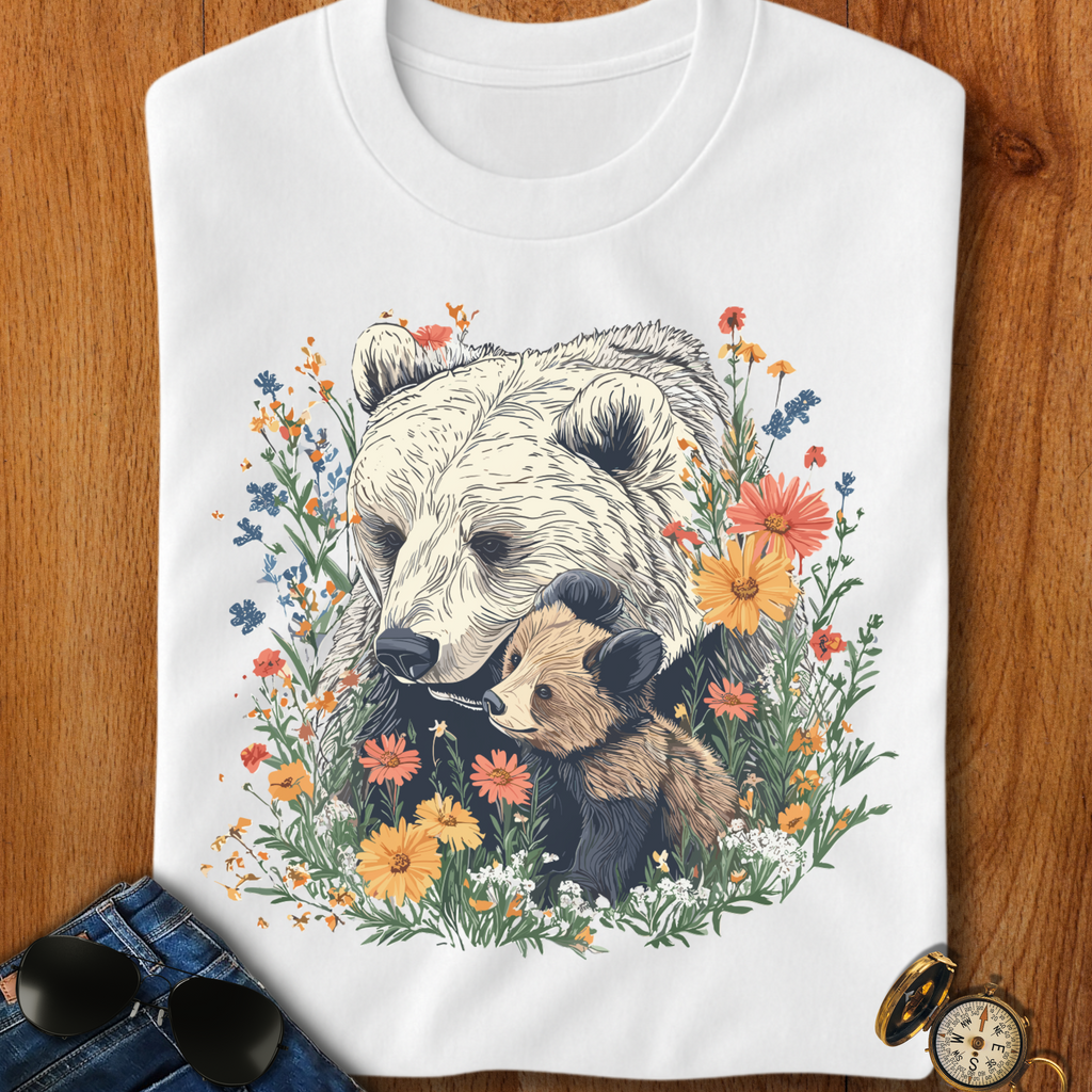 Mama bear and Cub Camping T-Shirt