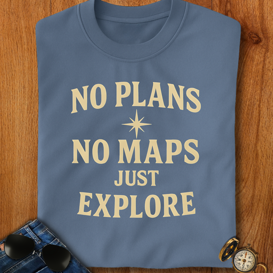 No Plans & No Maps Backpacking T-Shirt