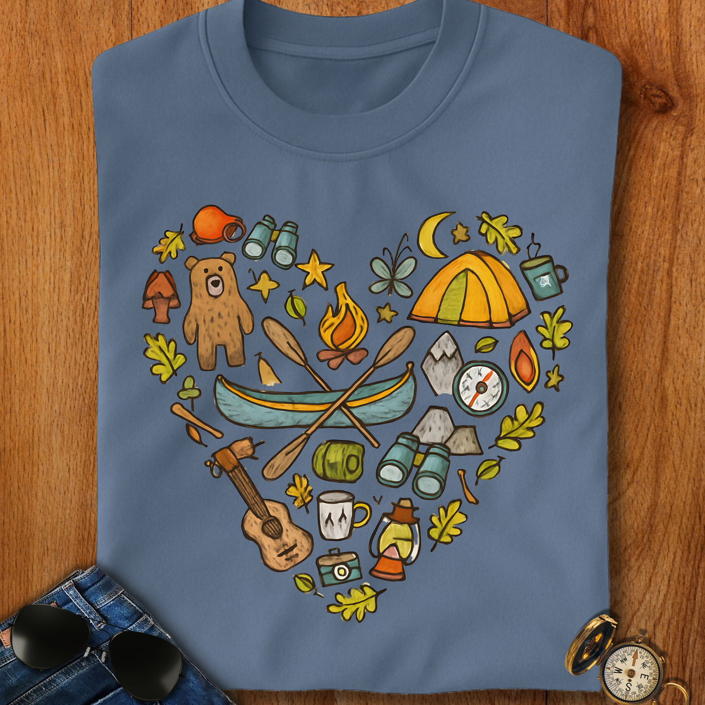 Camping Heart T-Shirt