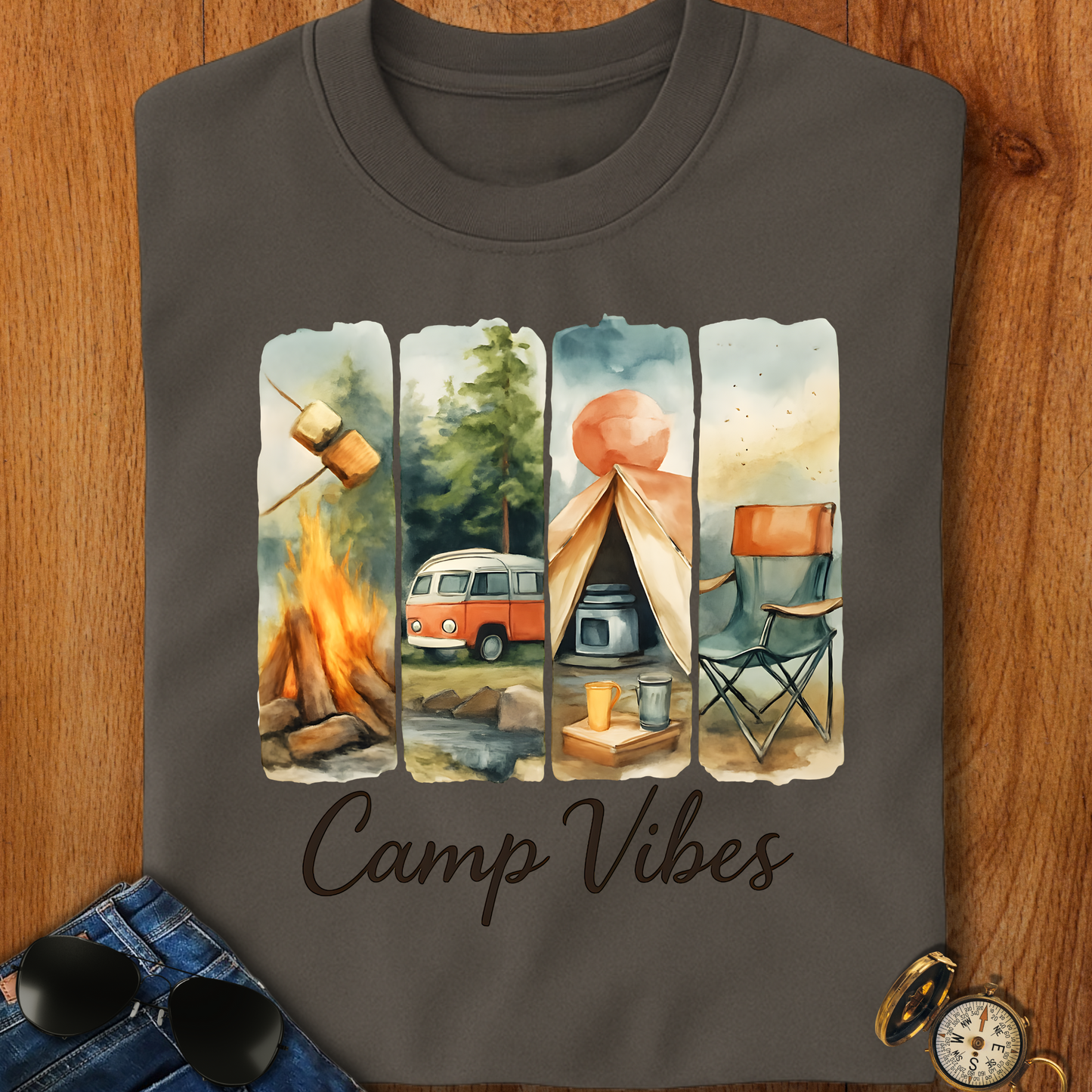 Camp Vibes Camping T-Shirt