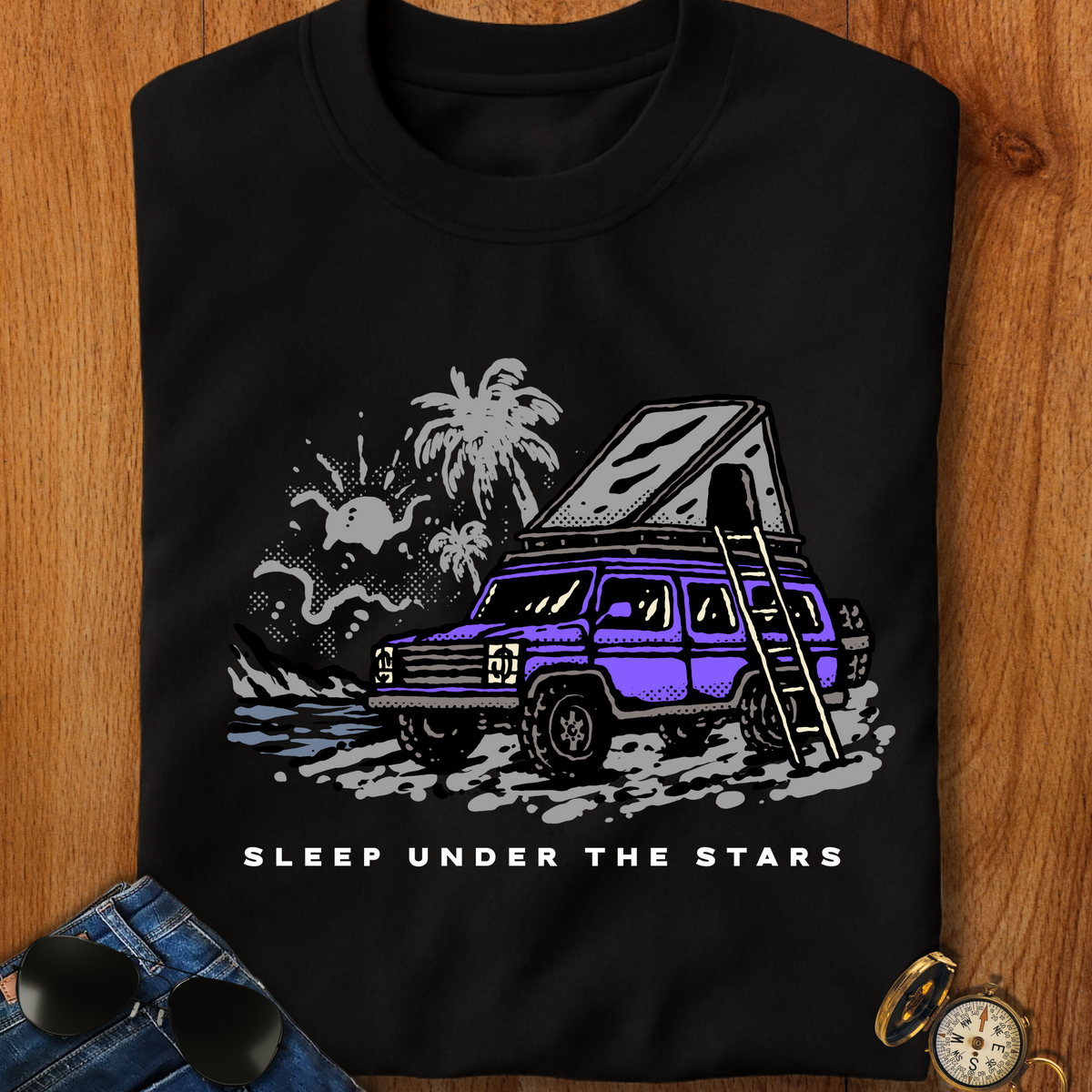 Sleep Under the Stars Camping T-Shirt