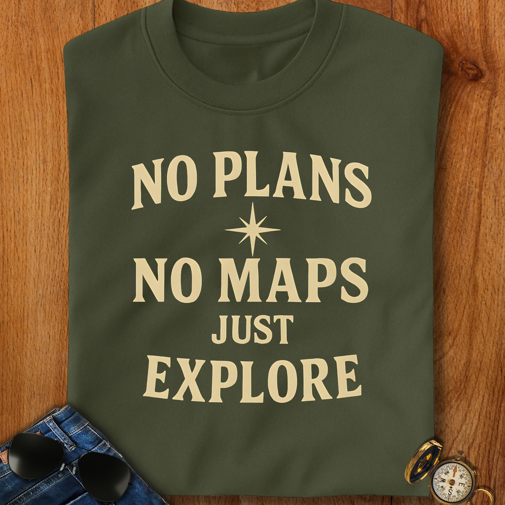 No Plans & No Maps Backpacking T-Shirt