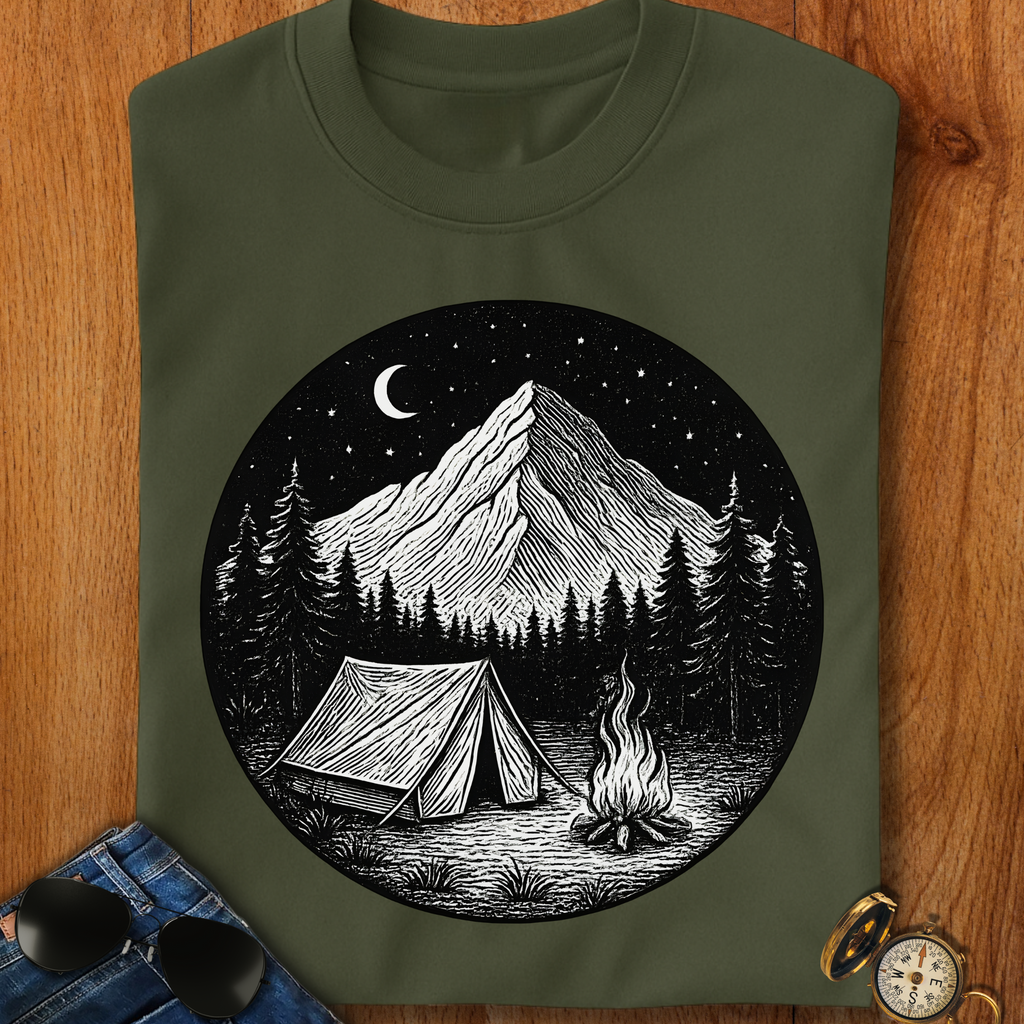 Tent Under the Stars Camping T-Shirt