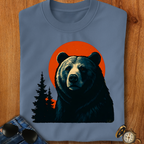Majestic Retro Bear Camping T-Shirt