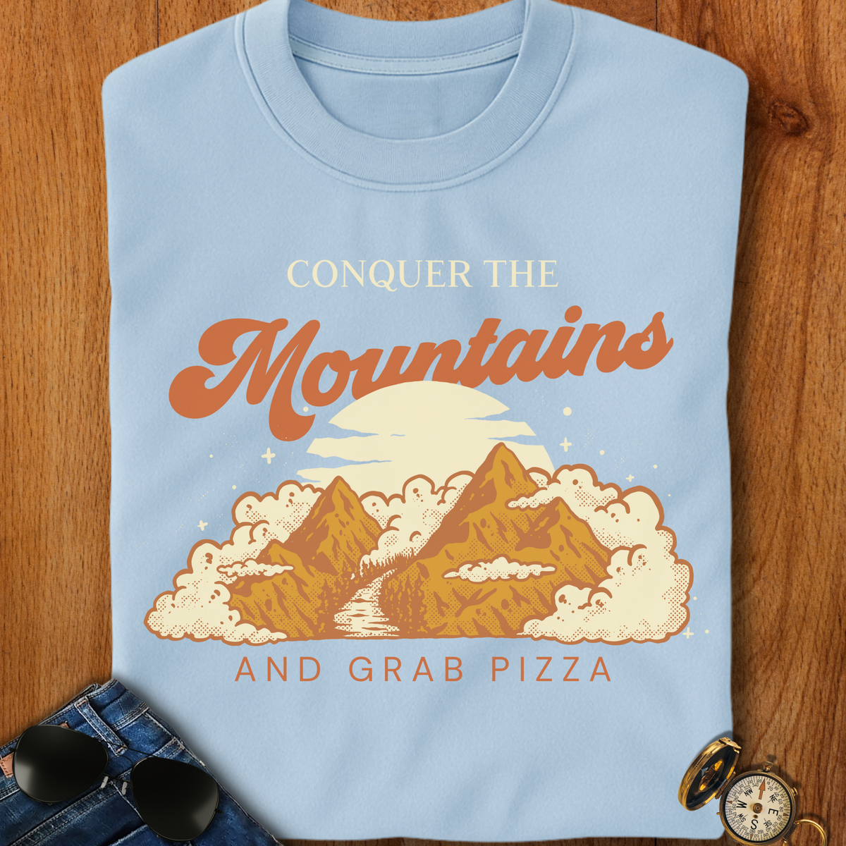 Conquer the Mountains Hiking T-Shirt