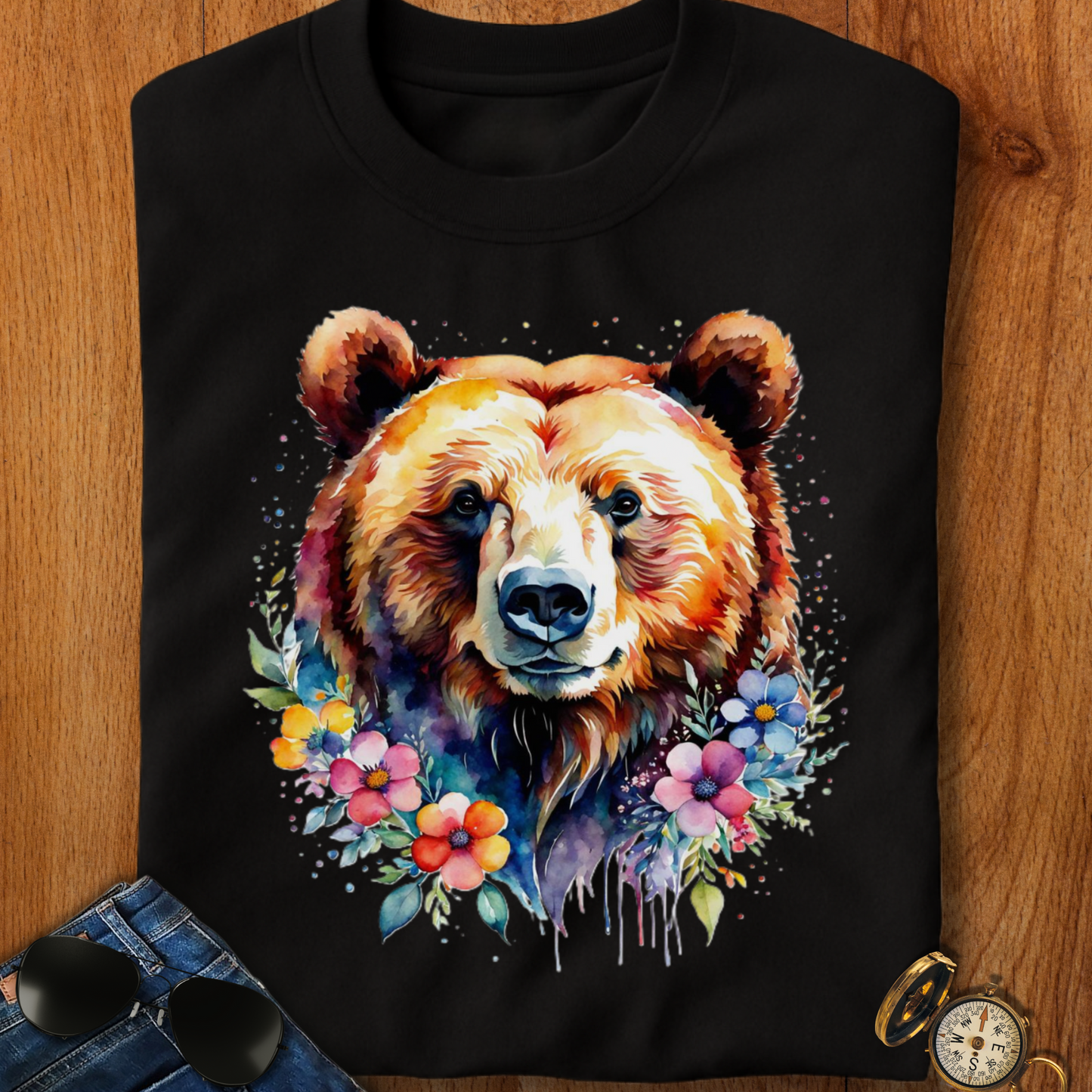 Blooming Grizzly T-Shirt