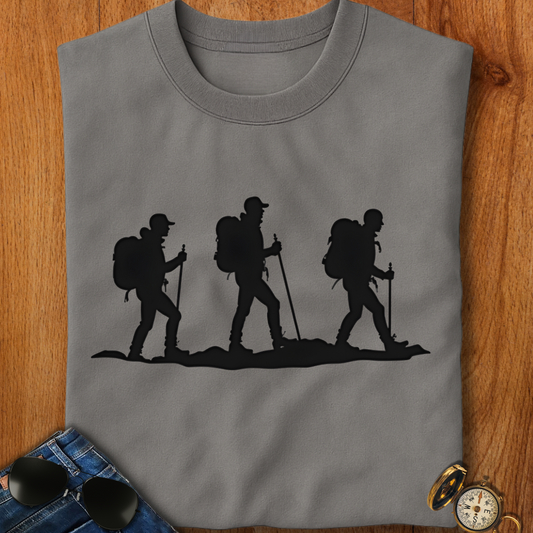 Three Backpackers Trekking T-Shirt