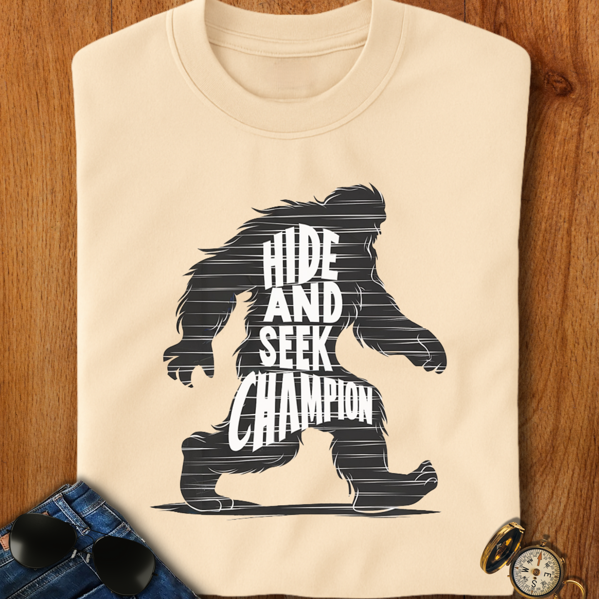 Hide and Seek Champion Yeti Hiking T-Shirt