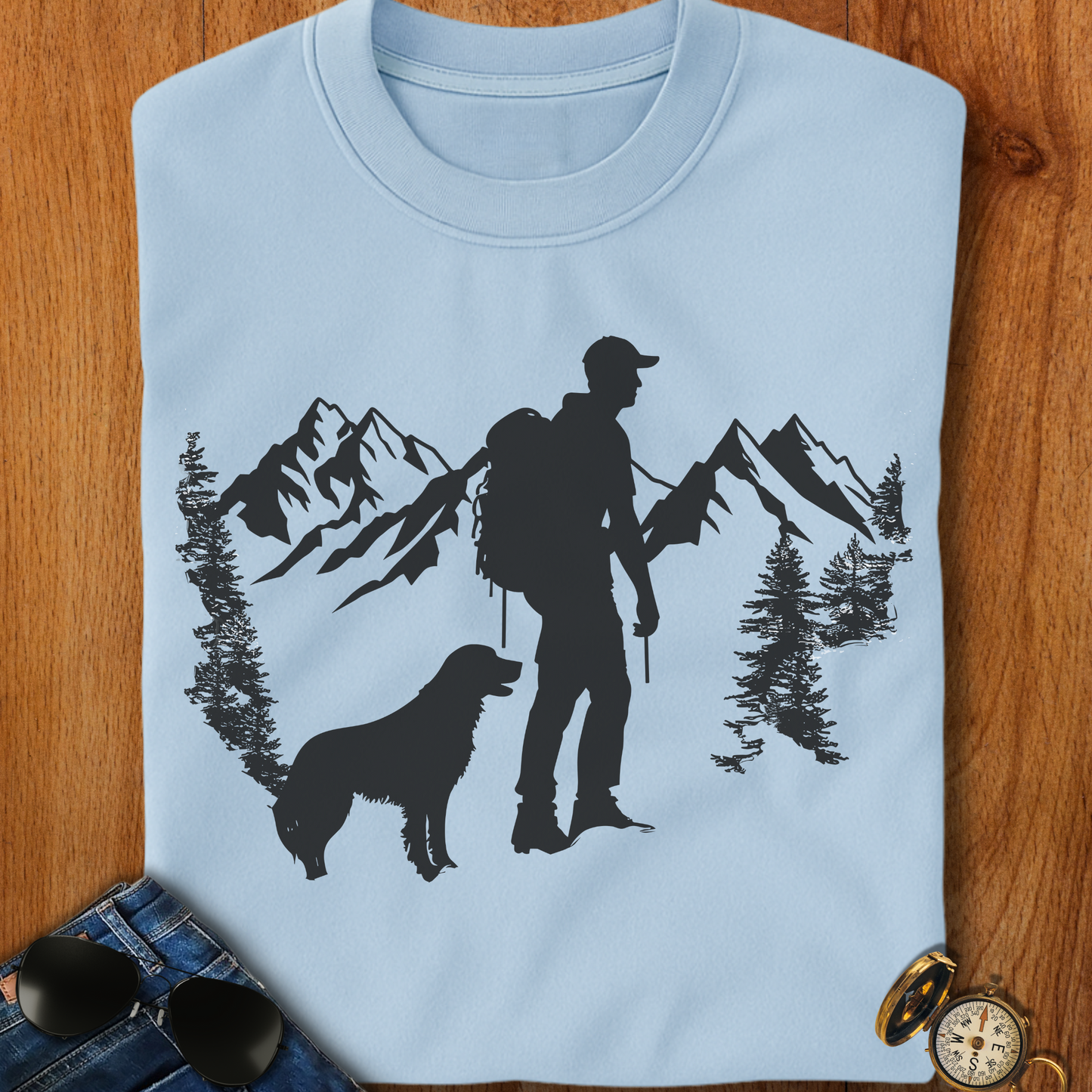 Man's Best Friend Camping T-Shirt