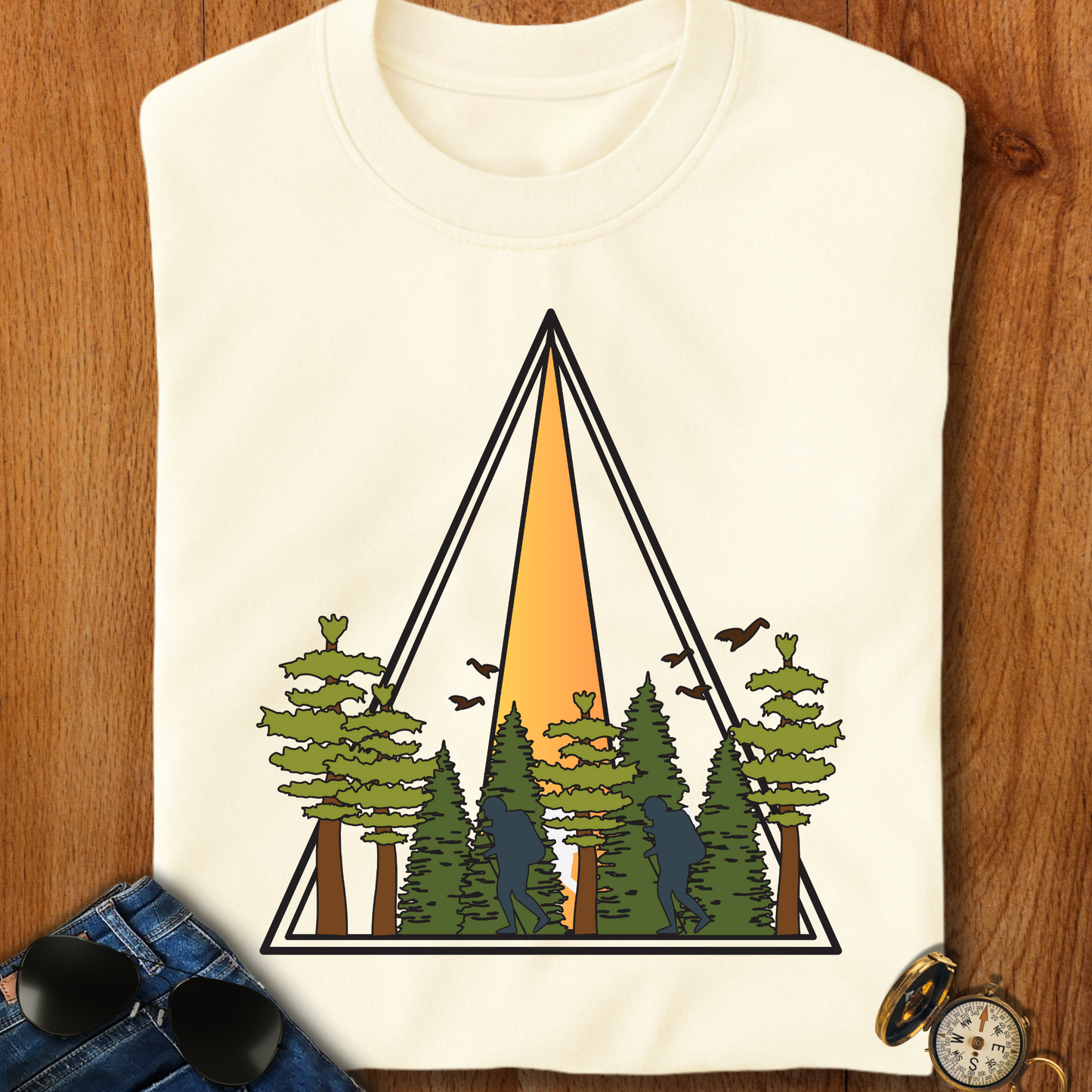 In the Wild Hiking, Camping T-Shirt
