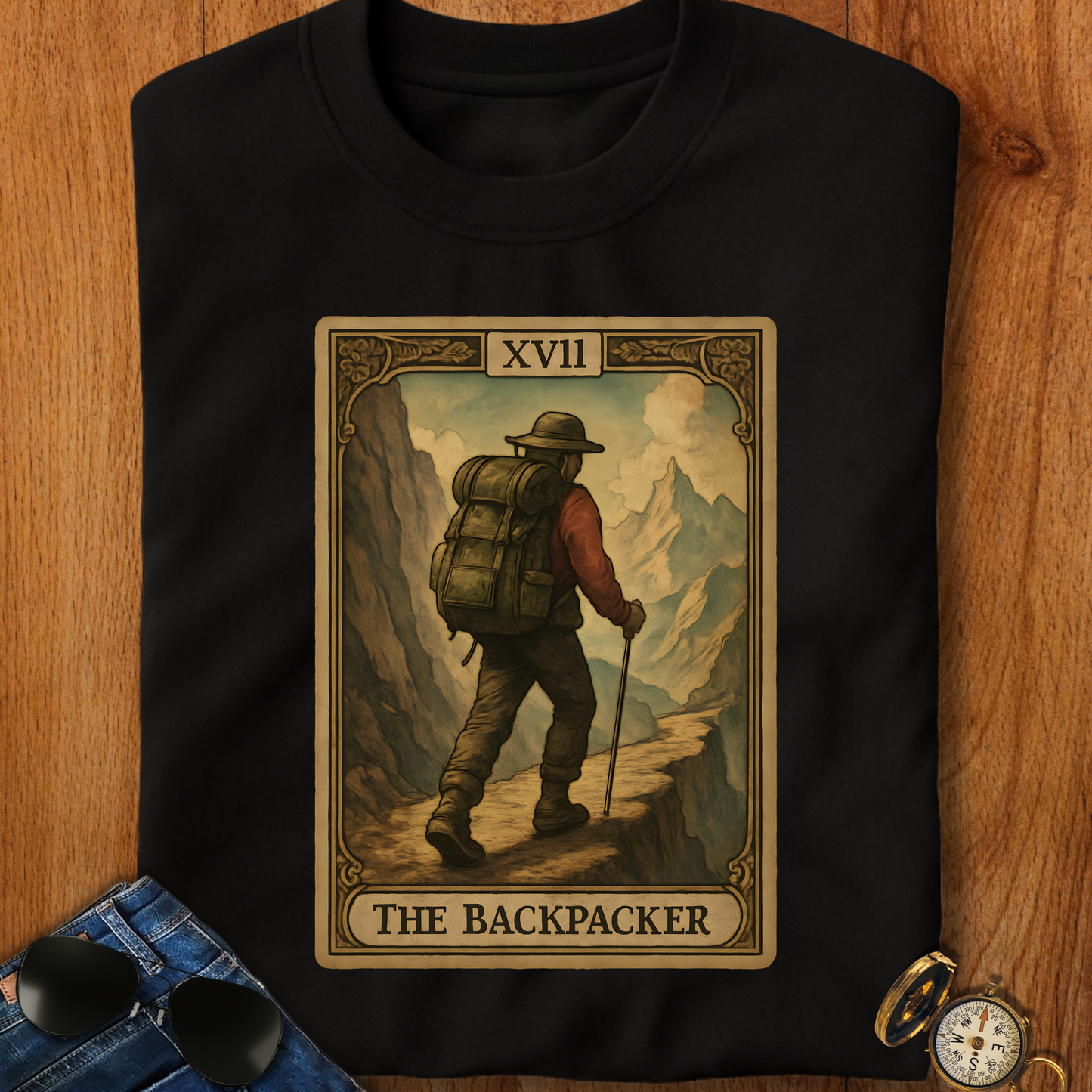 The Backpacker Card Backpacking T-Shirt