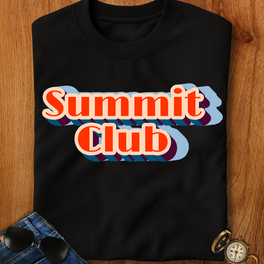 Summit Club Hiking, Camping T-Shirt