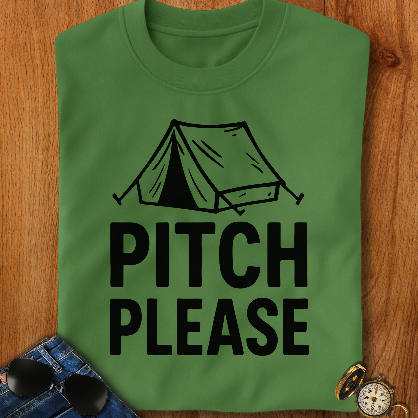 Pitch Please Camping T-Shirt