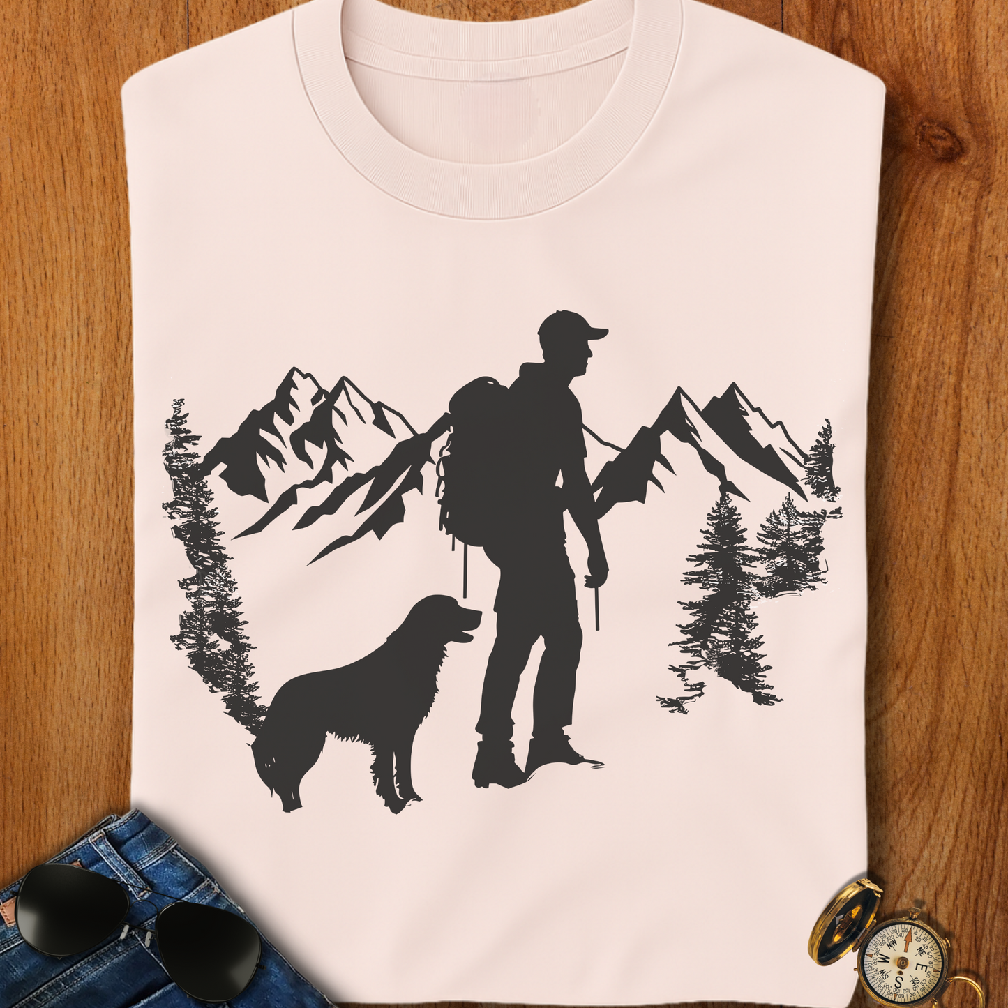Man's Best Friend Camping T-Shirt