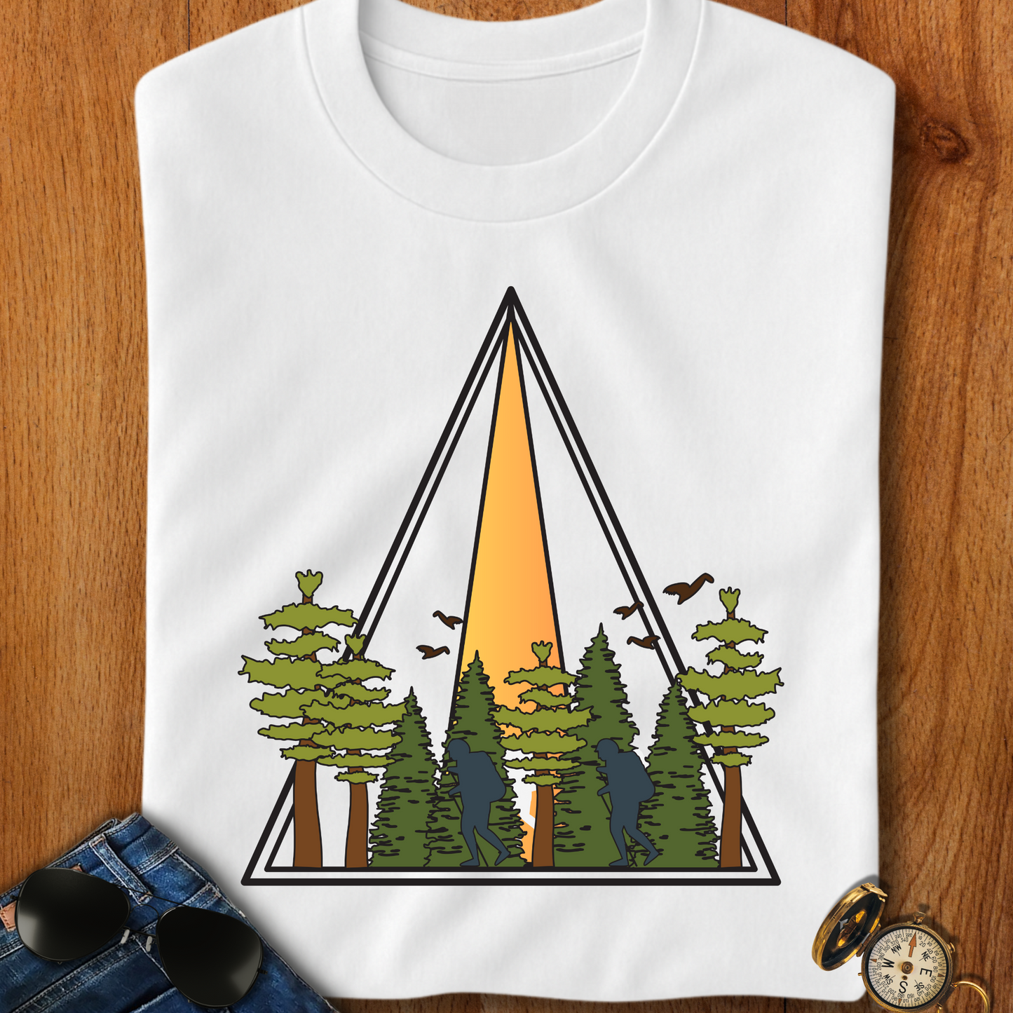 In the Wild Hiking, Camping T-Shirt