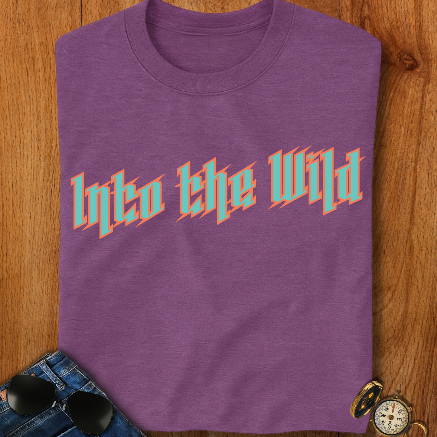 Into the Wild Hiking, Camping T-Shirt