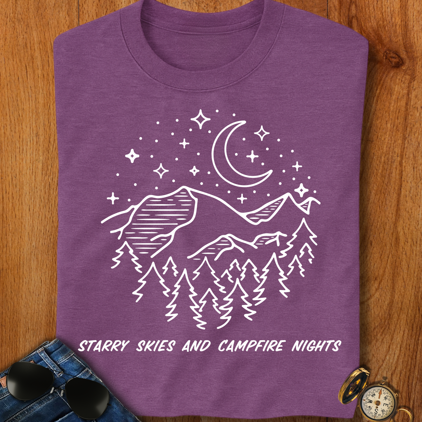 Starry Nights Camping T-Shirt