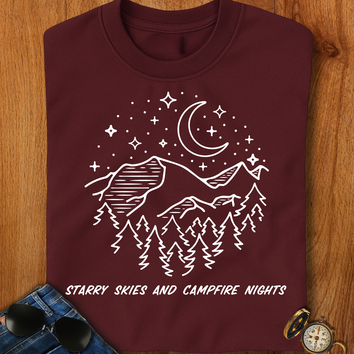 Starry Nights Camping T-Shirt