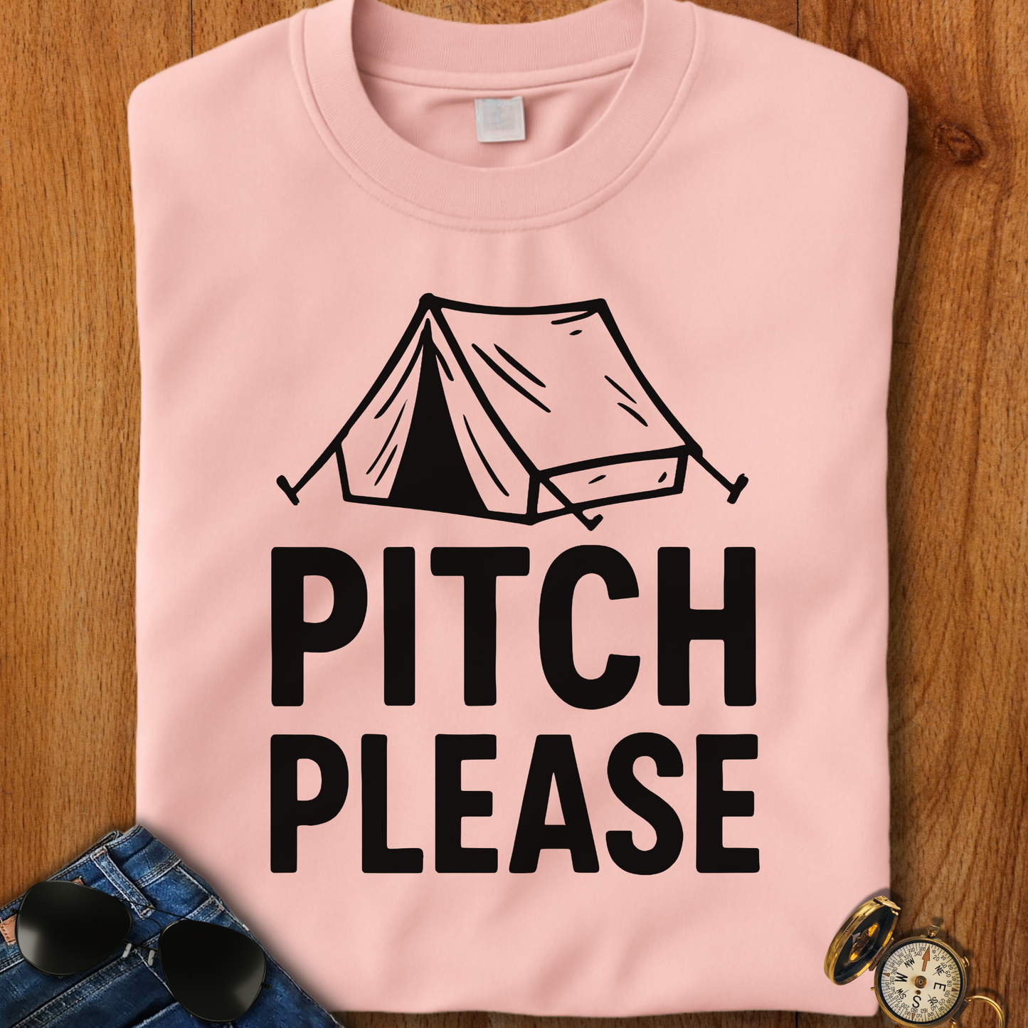 Pitch Please Camping T-Shirt