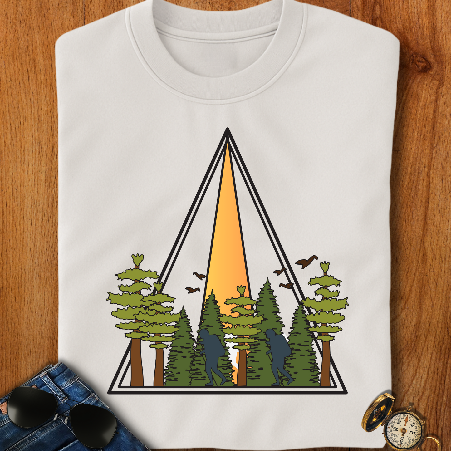 In the Wild Hiking, Camping T-Shirt