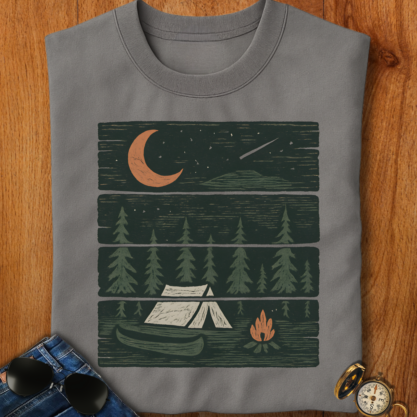 Wilderness Carved Camping T-Shirt