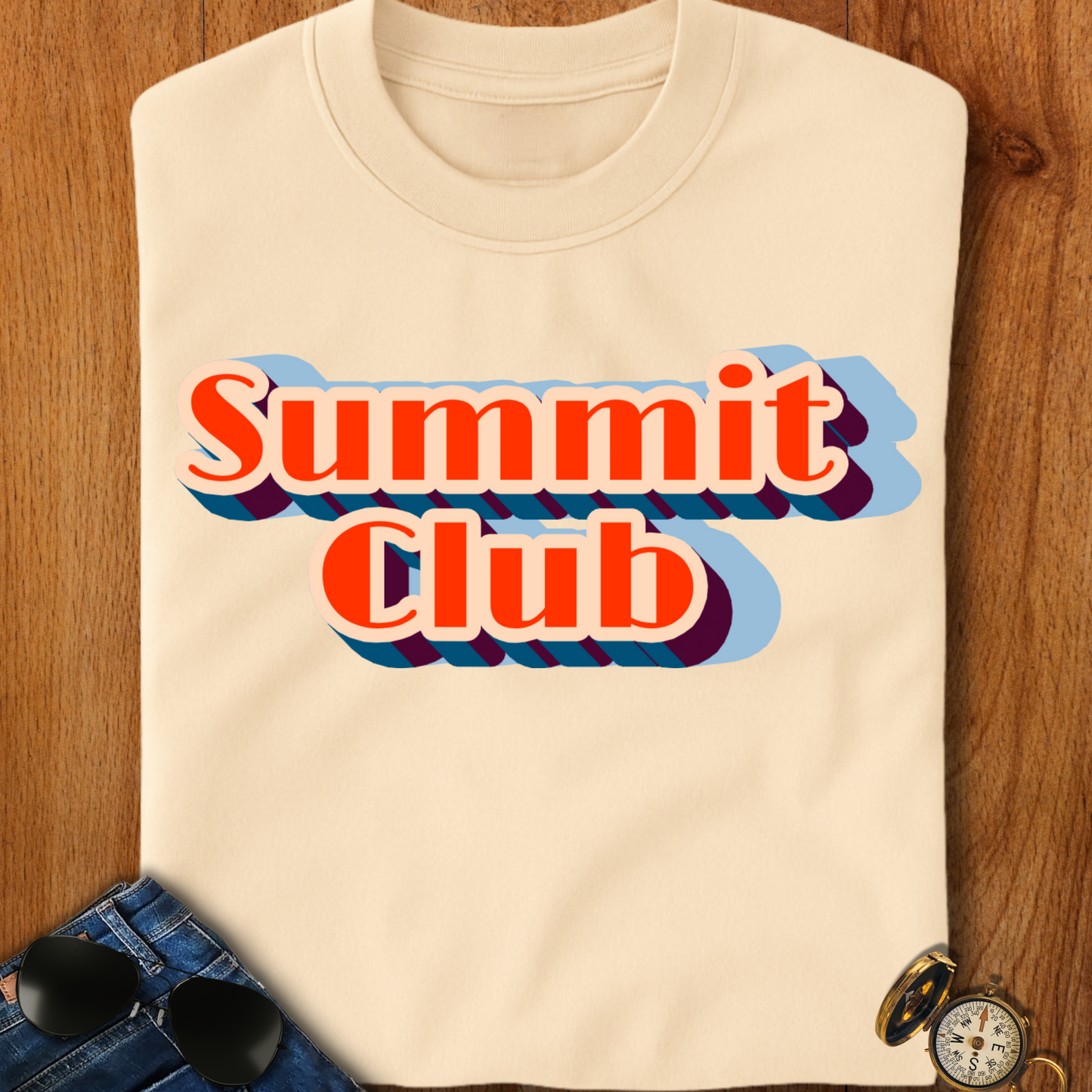 Summit Club Hiking, Camping T-Shirt