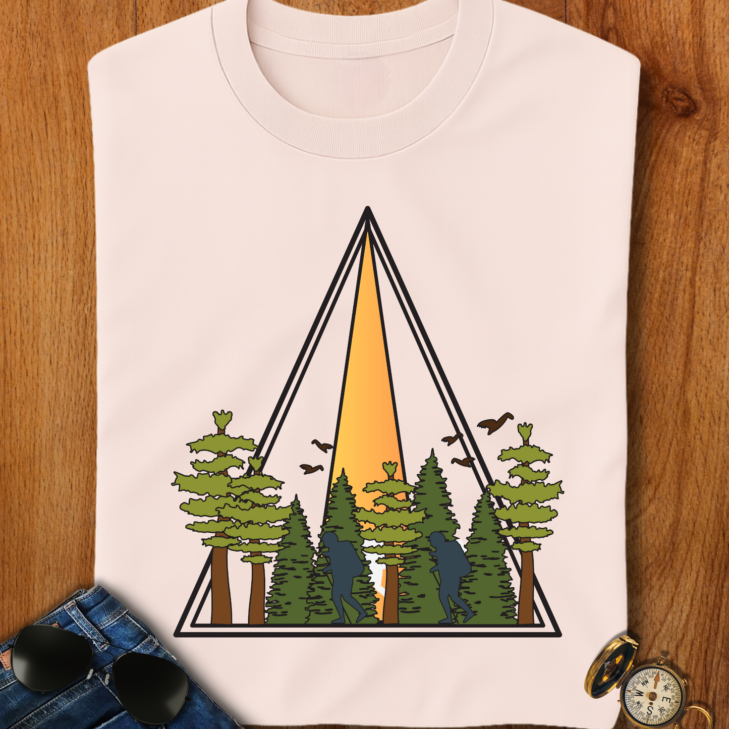 In the Wild Hiking, Camping T-Shirt