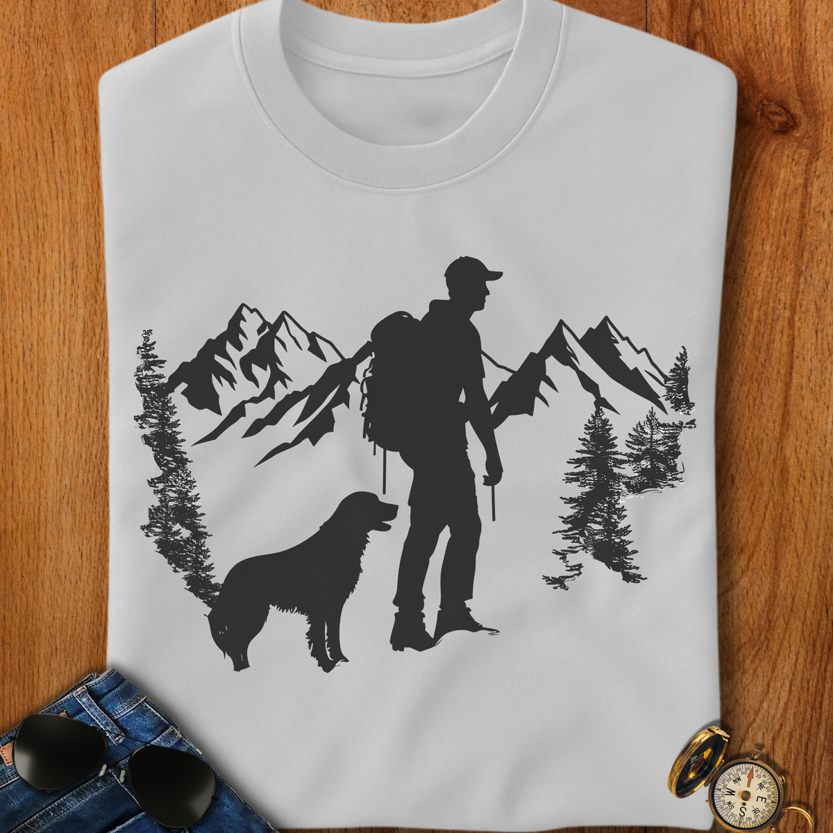 Man's Best Friend Camping T-Shirt