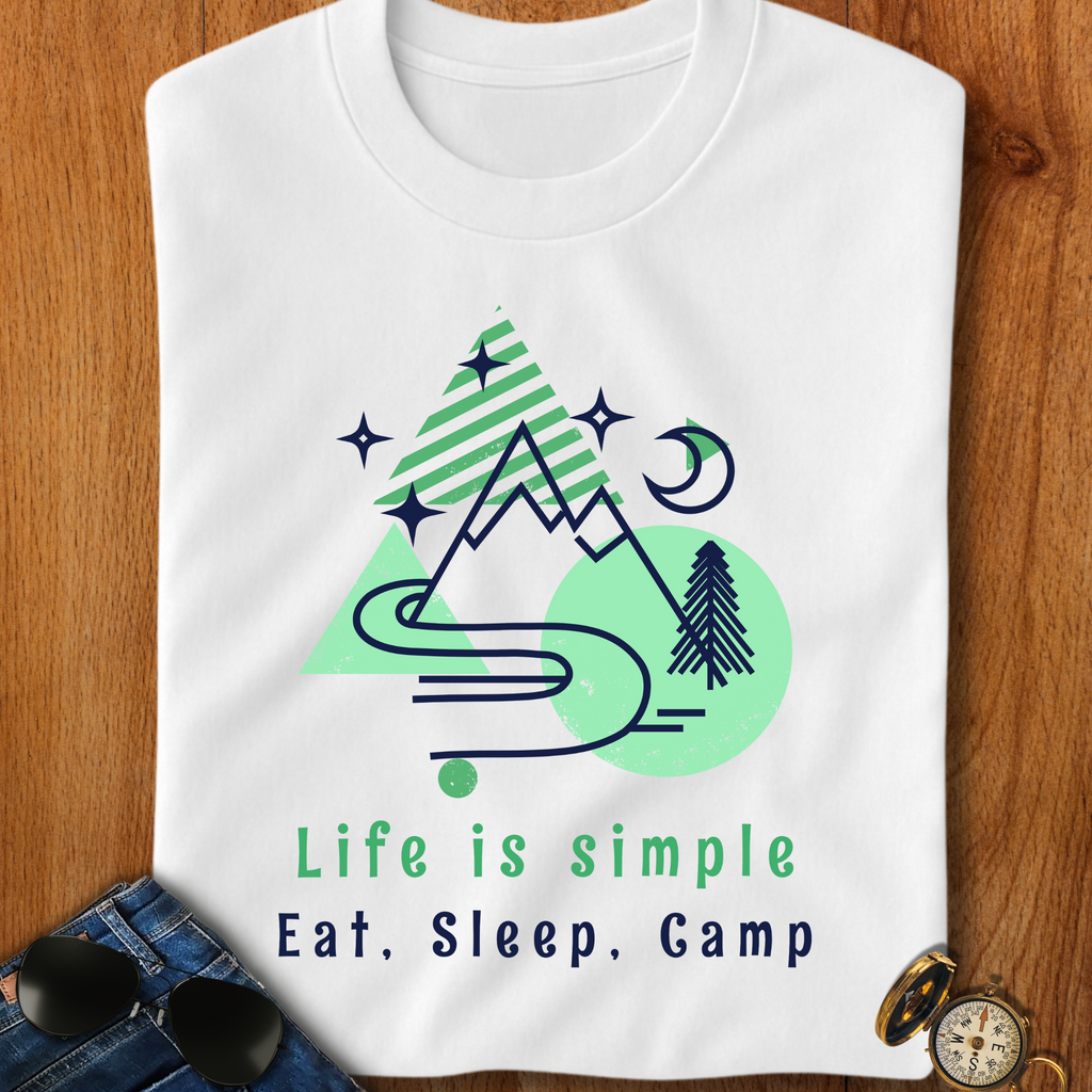 Life is Simple Camping T-Shirt