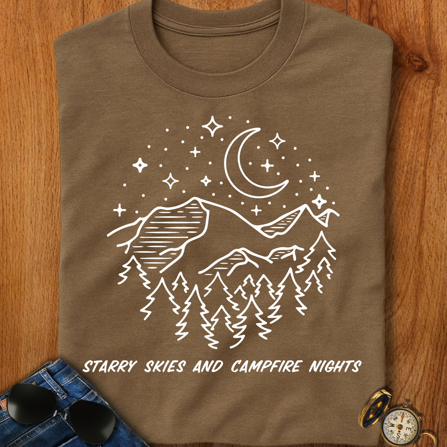 Starry Nights Camping T-Shirt